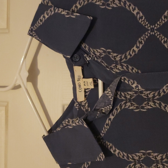 Blue button up top - Picture 2 of 4